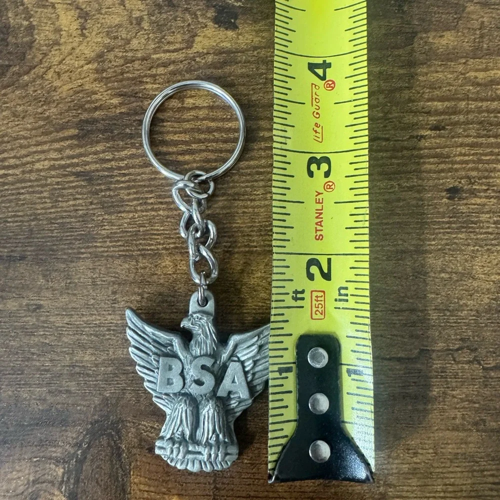 Boy Scouts BSA Eagle Fleur De Lis Neckerchief Slide Keychain Lot‎ Metal Scout